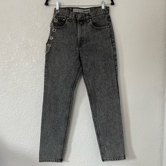 Custom Vintage silver tab Levi’s 512 chainside jeans🌟 - Picture 2 of 10